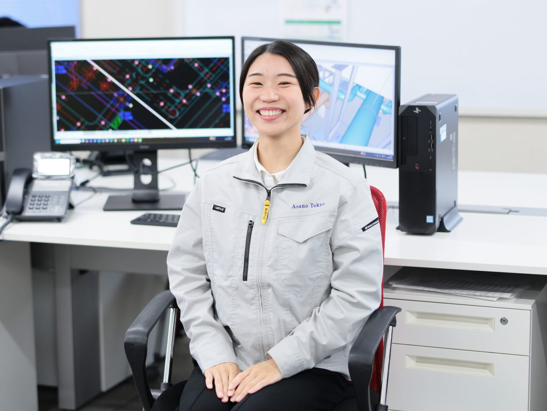 目標に向かって満面の笑みの澤田さん